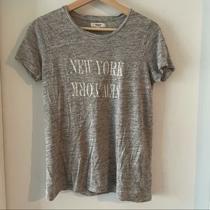 Madewell New York gray t-shirt small